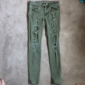 American eagle green jeans